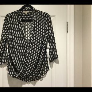 Wrap style blouse